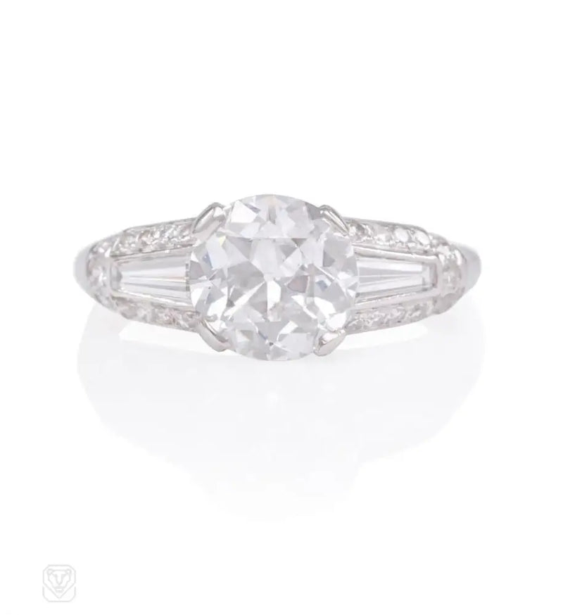 Art Deco Diamond Engagement Ring Shreve And Co