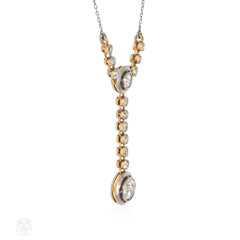 Art Deco diamond lavalier pendant