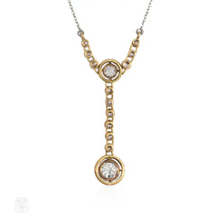 Art Deco diamond lavalier pendant