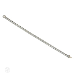 Art Deco diamond line bracelet