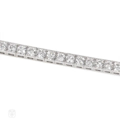 Art Deco diamond line bracelet