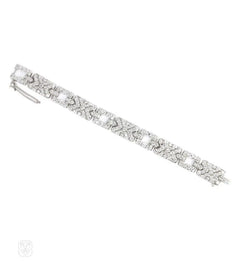 Art Deco diamond plaque bracelet