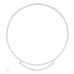 Art Deco diamond swag necklace