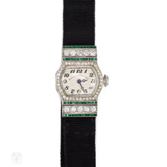 Art Deco dress watch, Black Starr & Frost