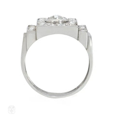 Art Deco geometric diamond ring, Boivin