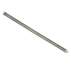 Art Deco J.E. Caldwell onyx, diamond, and platinum line bracelet