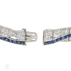 Art Deco J.E. Caldwell sapphire and diamond bracelet
