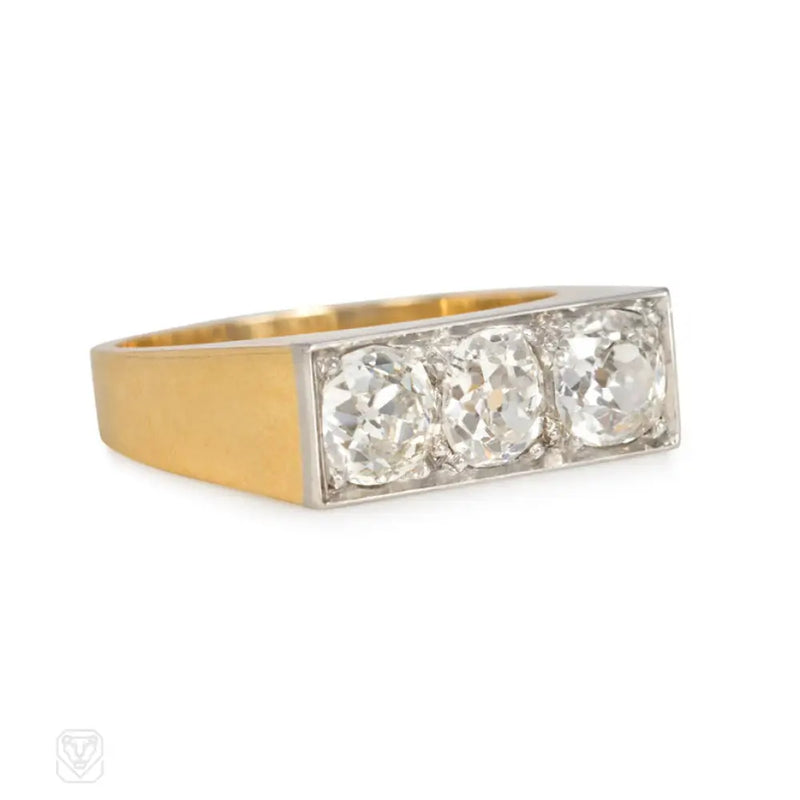 Art Deco Old Mine Diamond Ring