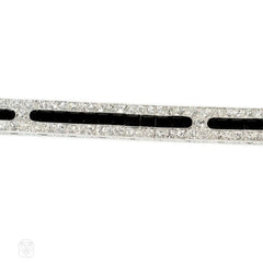 Art Deco onyx and diamond bracelet, Van Cleef & Arpels, France.