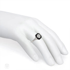 Art Deco onyx and diamond ring, Marcus & Co.
