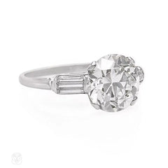 Art Deco solitaire diamond engagement ring