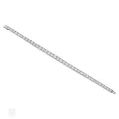 Art Deco tapering diamond line bracelet