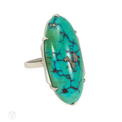 Art Deco turquoise ring, France