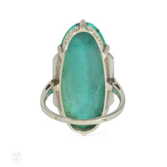 Art Deco turquoise ring, France