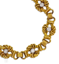 Art Nouveau knotted bracelet