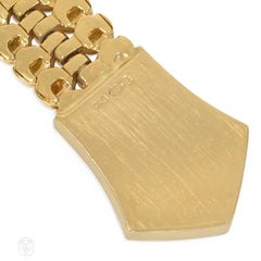 Articulated Gold and diamond zipper necklace