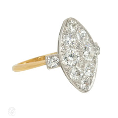 Belle Epoque navette shaped diamond ring