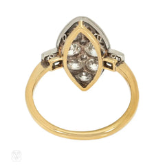 Belle Epoque navette shaped diamond ring