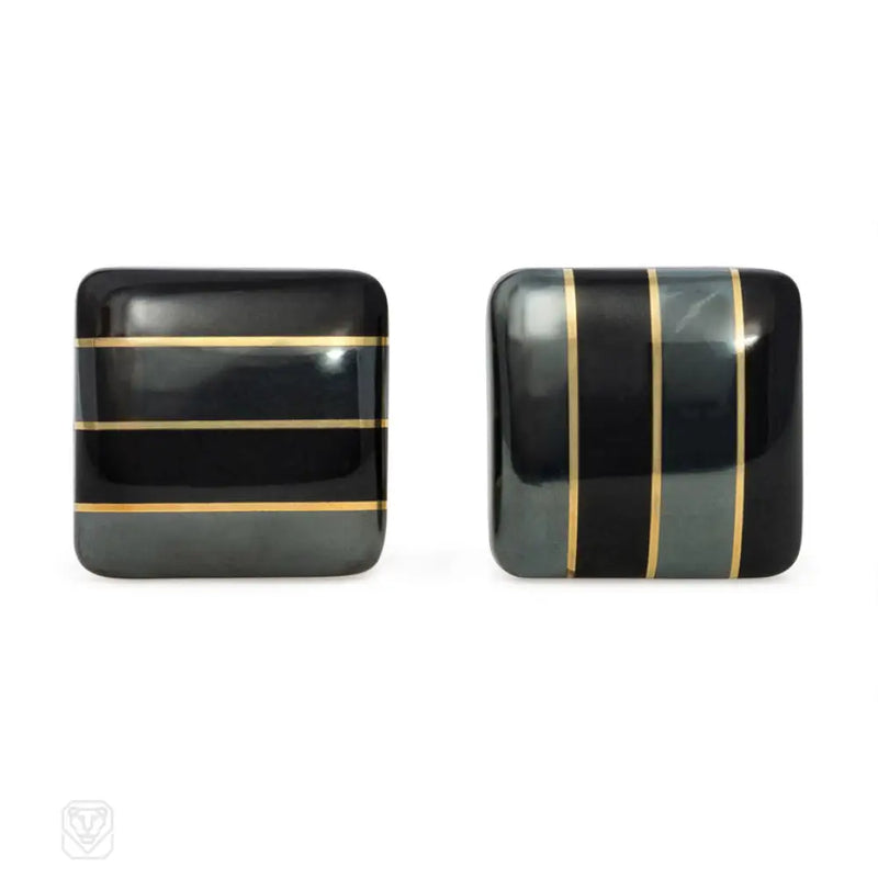 Black Jade And Hematite Earrings Angela Cummings Tiffany & Co.