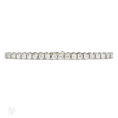 Black Starr & Frost hexagonal diamond line bracelet