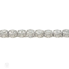 Black Starr & Frost hexagonal diamond line bracelet