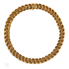Boucheron braided gold collar