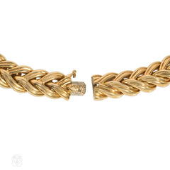 Boucheron braided gold collar