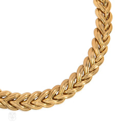Boucheron braided gold collar
