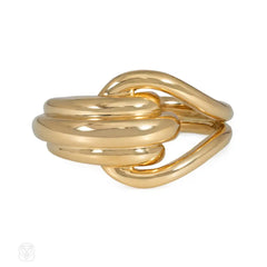 Boucheron estate gold mariner's knot ring