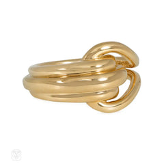 Boucheron estate gold mariner's knot ring