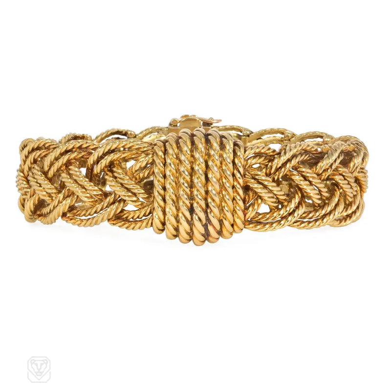 Boucheron Paris Mid - Century Woven Rope Bracelet/Watch