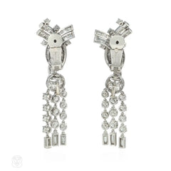 Boucheron Retro day-to-night diamond tassel earrings