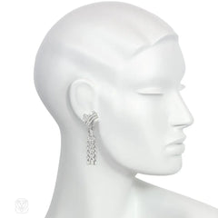 Boucheron Retro day-to-night diamond tassel earrings