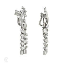 Boucheron Retro day-to-night diamond tassel earrings