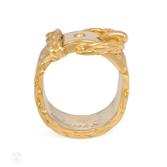 Buckled gold ring, Hermès, Paris