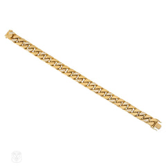 Bulgari diamond and gold reversible curblink bracelet