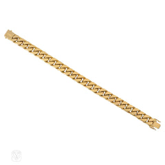 Bulgari diamond and gold reversible curblink bracelet