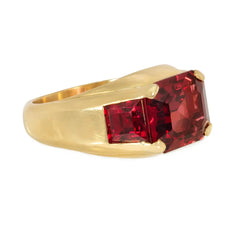 Bulgari spinel and gold ring