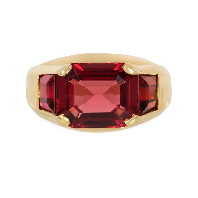 Bulgari spinel and gold ring