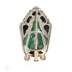 Cartier Art Deco Chinoiserie brooch