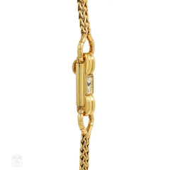 Cartier, France Mid-Century gold wristwatch