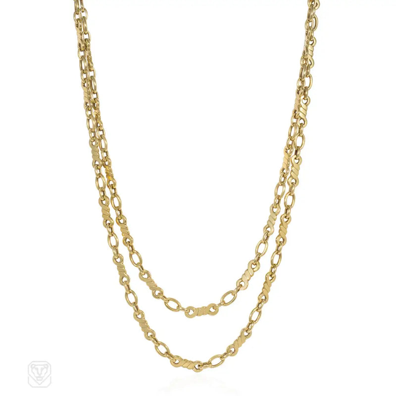 Cartier Italy Gold Ropetwist Necklace