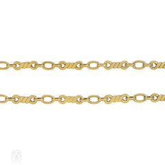 Cartier, Italy gold ropetwist necklace