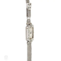 Cartier, Paris Art Deco diamond and platinum cocktail watch