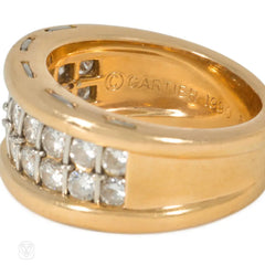 Cartier, Paris gold and diamond band ring