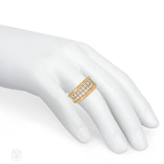 Cartier, Paris gold and diamond band ring