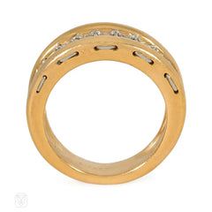 Cartier, Paris gold and diamond band ring