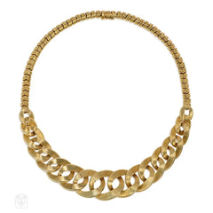 Cartier Paris gold curblink-front necklace