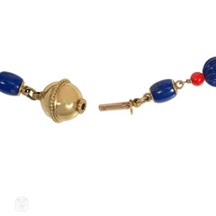 Cartier, Paris lapis and coral bracelet