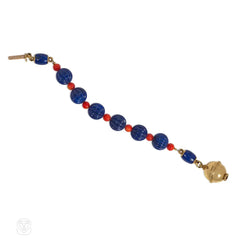 Cartier, Paris lapis and coral bracelet